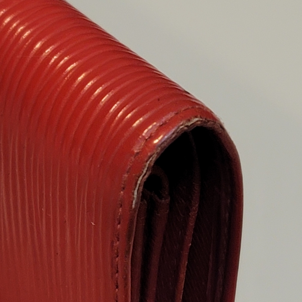 Louis Vuitton Red Epi Compact Wallet - Picture 8 of 9